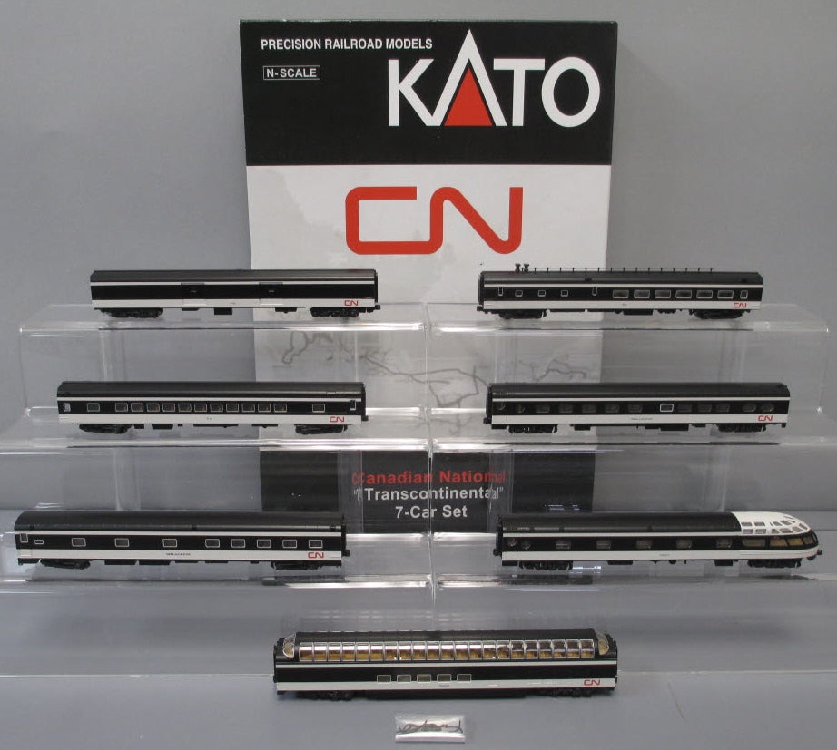 Kato 106-102-1 N Canadian National Transcontinental Passenger Car Set (Set of 7) LN/Box