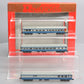 Rivarossi 0589 N Scale Baltimore and Ohio 3 Car Passenger Set LN/Box