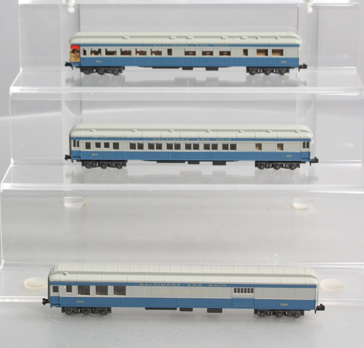 Rivarossi 0589 N Scale Baltimore and Ohio 3 Car Passenger Set LN/Box