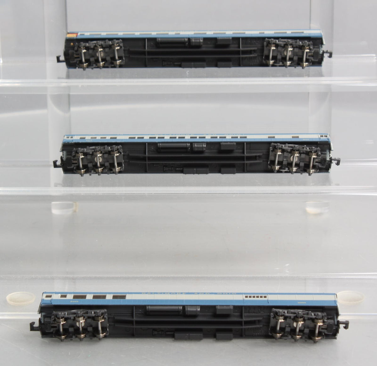 Rivarossi 0589 N Scale Baltimore and Ohio 3 Car Passenger Set LN/Box