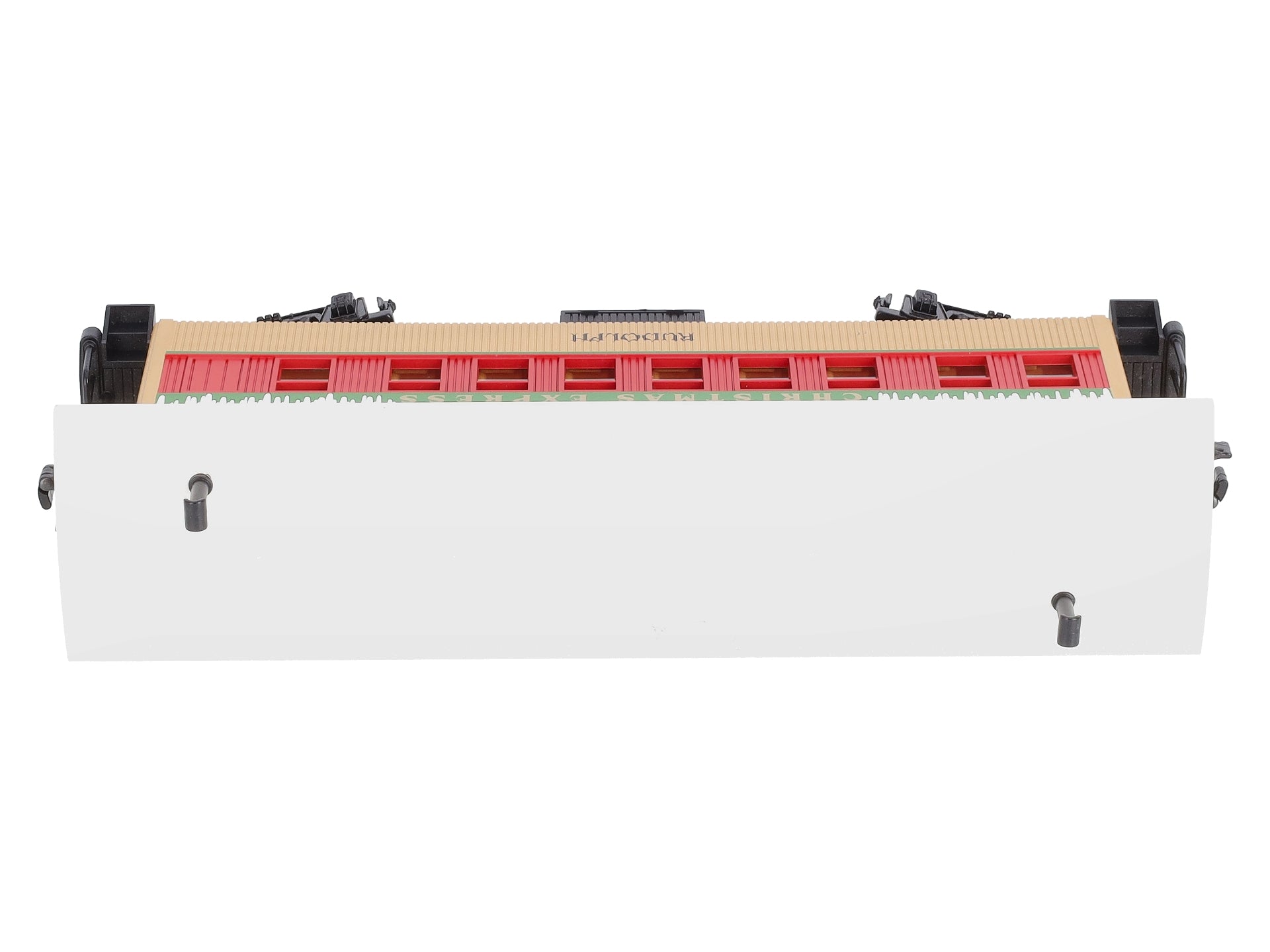 MTH 30-6417 O Gauge Christmas Overton Passenger Coach-Rudolph