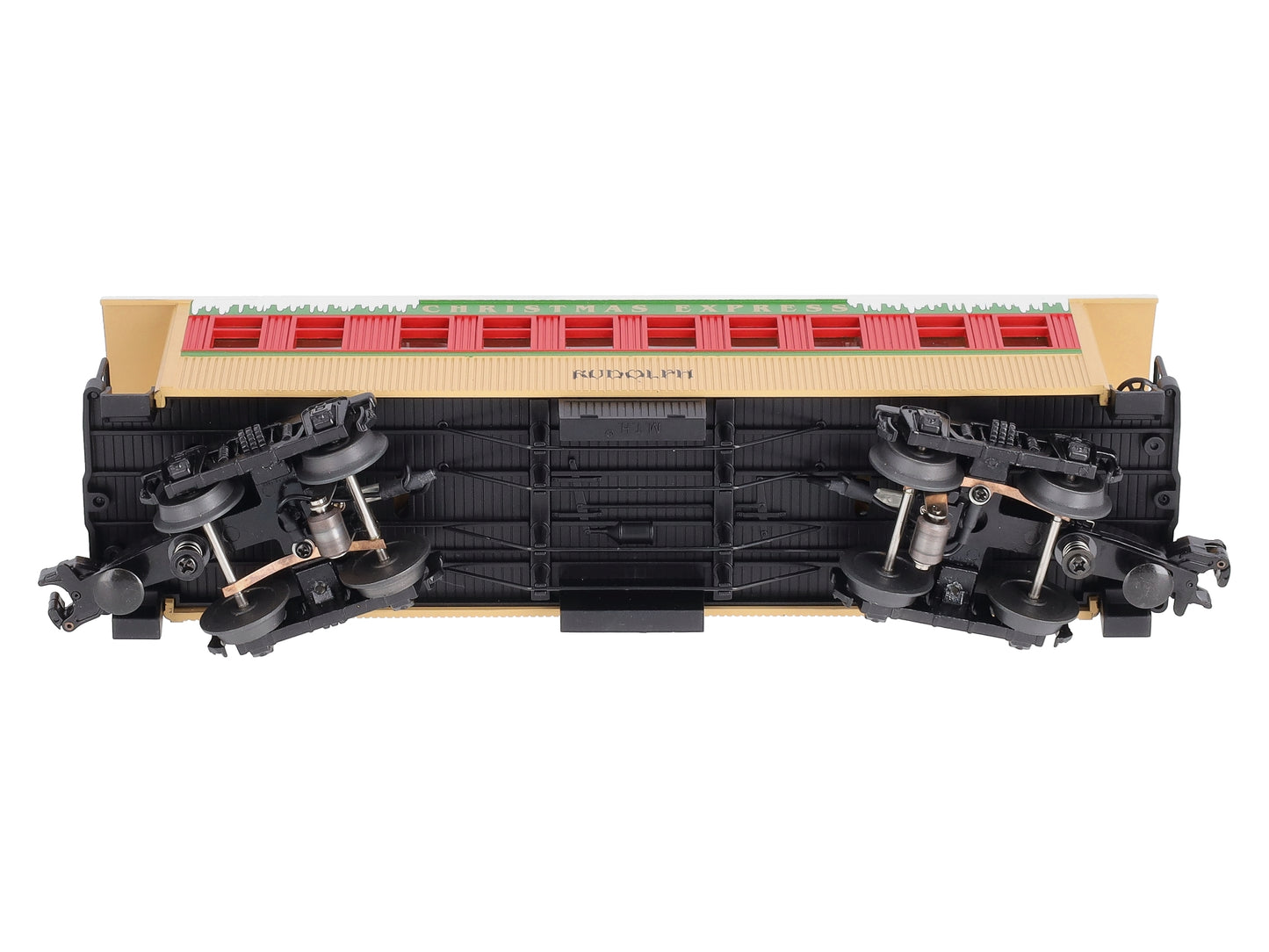 MTH 30-6417 O Gauge Christmas Overton Passenger Coach-Rudolph