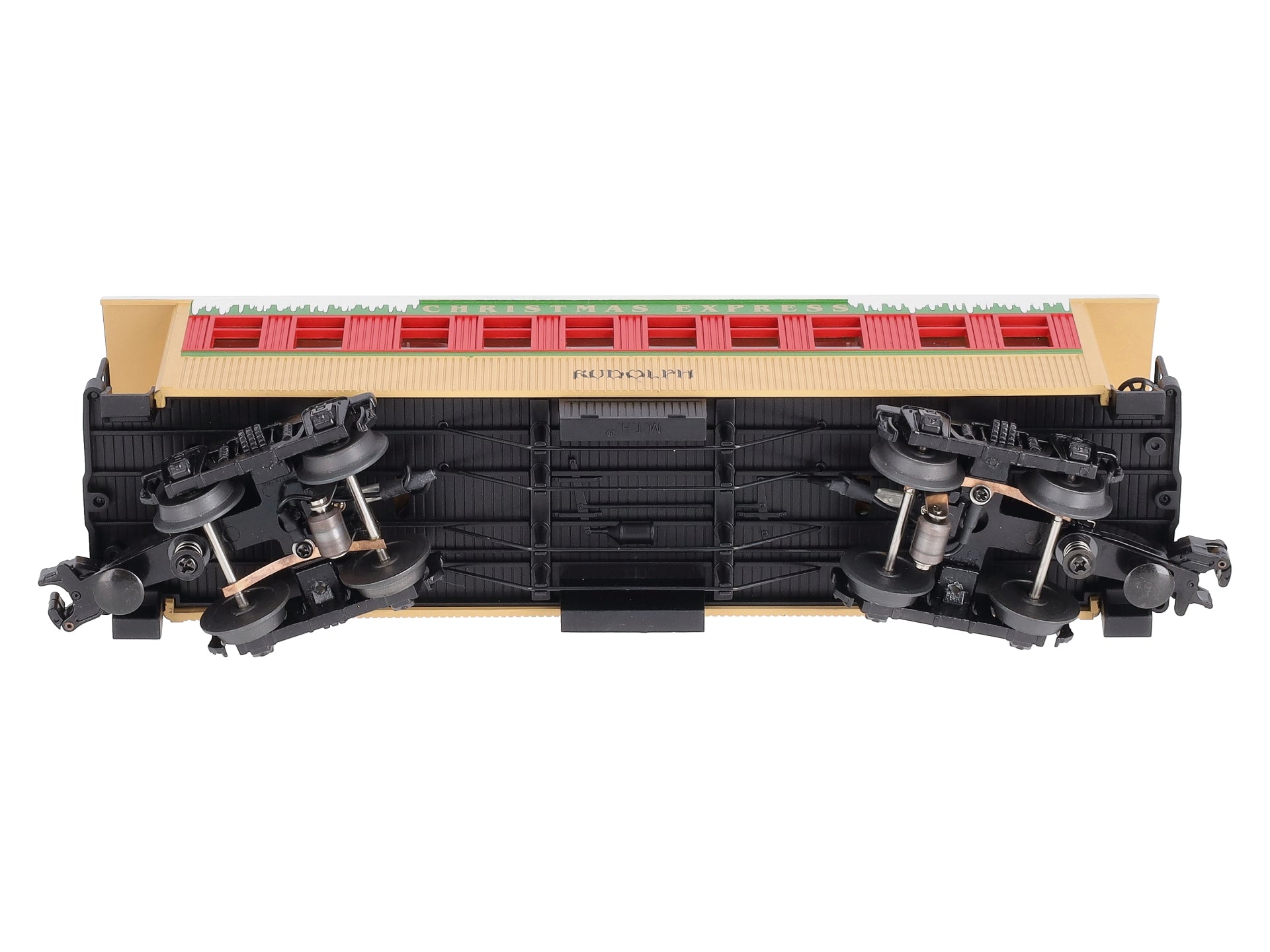 MTH 30-6417 O Gauge Christmas Overton Passenger Coach-Rudolph