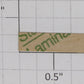 Lionel 262T-15 Brass "Lionel Lines" Sticker Nameplate with Adhesive