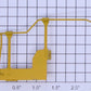 Lionel 8265-104 Left Hand Short Yellow Handrail