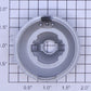 Lionel 8007-24 Silver Painted Metal Boiler Front Door