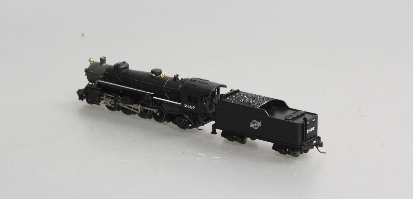 Model Power 87574 N Scale C&NW 2-8-2 USRA Mikado Steam Locomotive & Tender