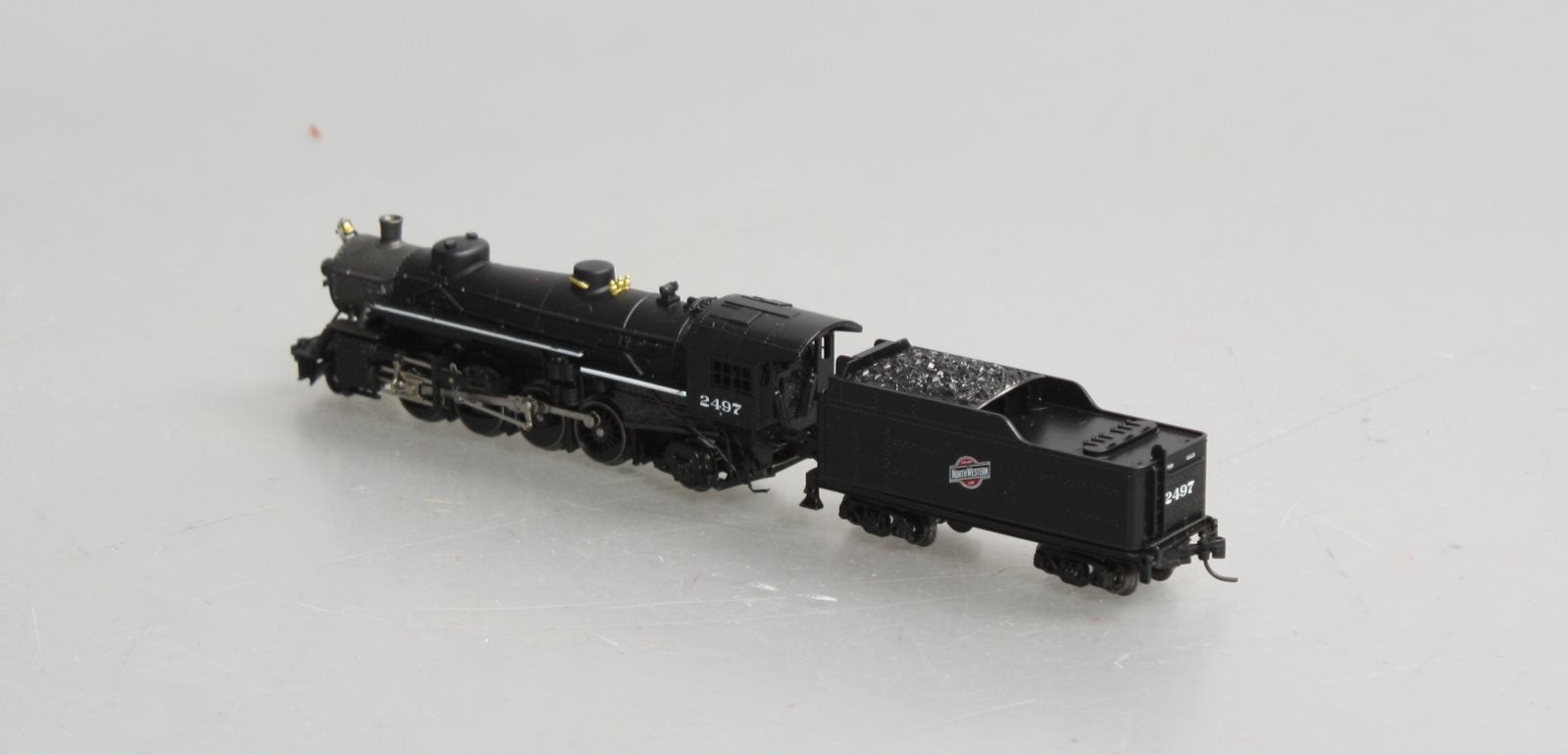 Model Power 87574 N Scale C&NW 2-8-2 USRA Mikado Steam Locomotive & Tender