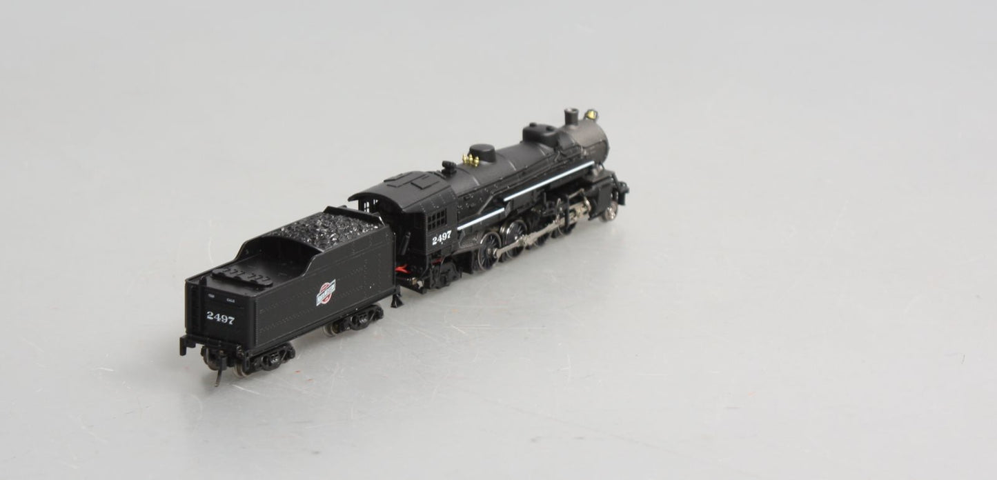 Model Power 87574 N Scale C&NW 2-8-2 USRA Mikado Steam Locomotive & Tender