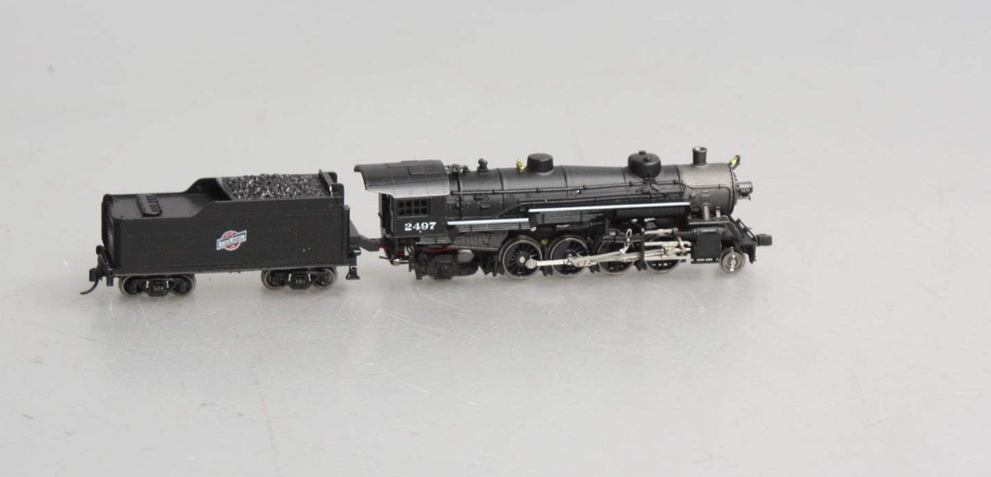 Model Power 87574 N Scale C&NW 2-8-2 USRA Mikado Steam Locomotive & Tender