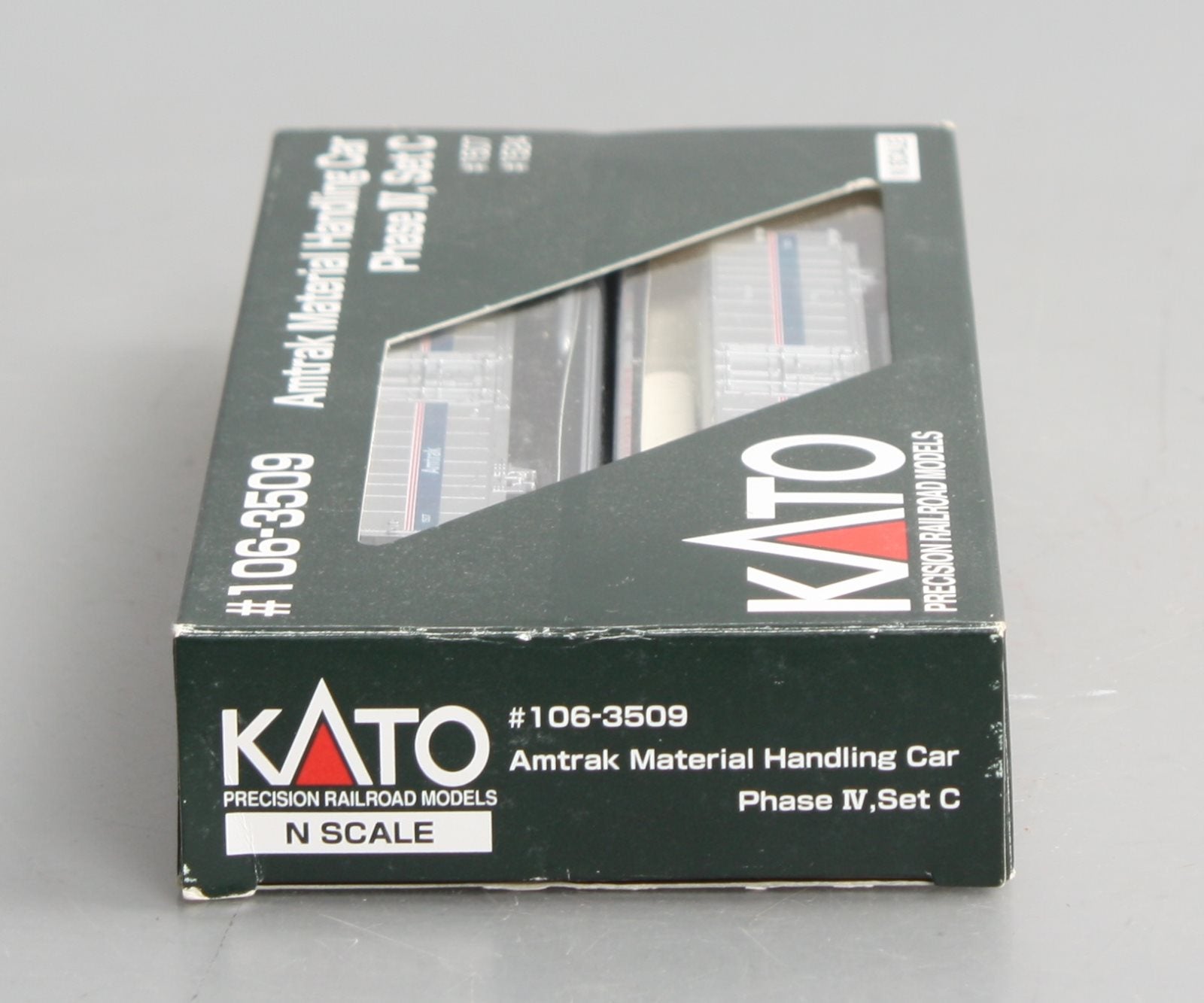 Kato 106-3509 N Scale Amtrak Phase IV Material Handling Car 2-Car Set NIB