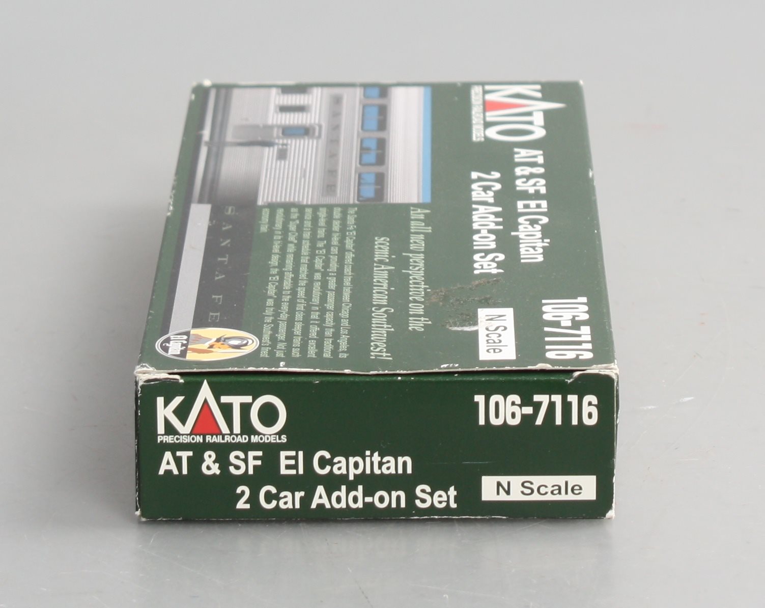 Kato 106-7116 N Santa Fe 'El Capitan' 2-Car Add-On Set NIB