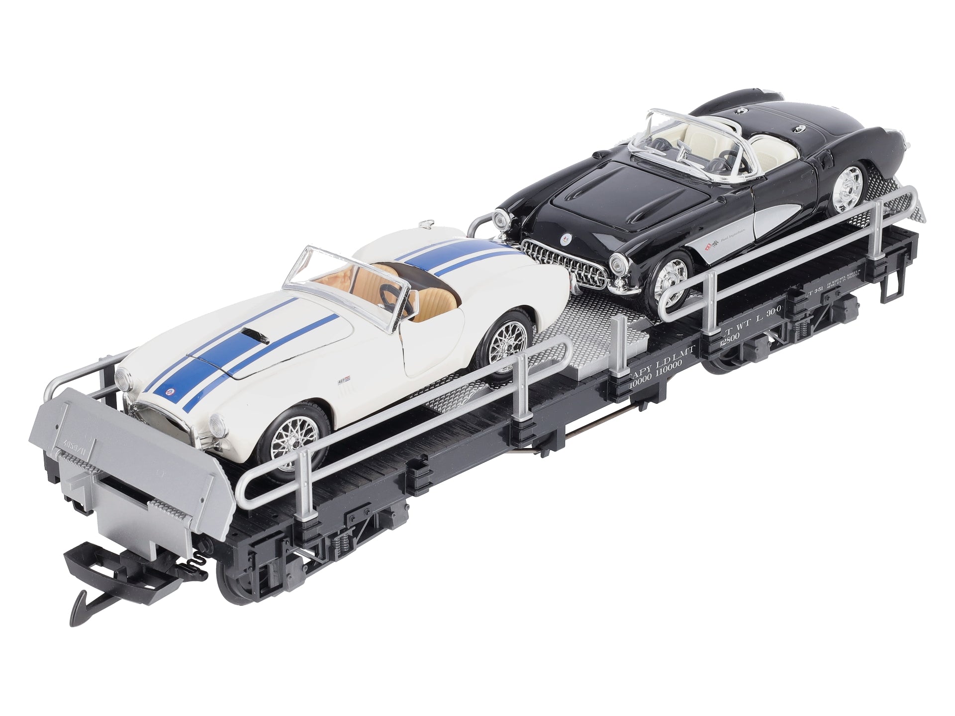 LGB 40596 G Scale US Flatcar w/ 2 Autos