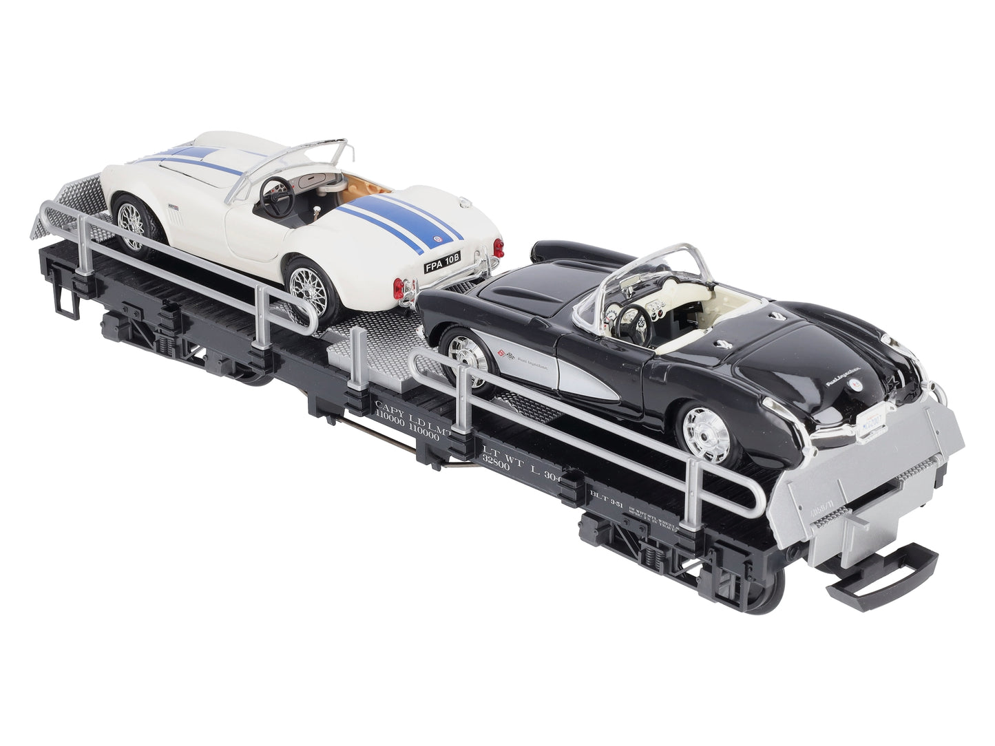 LGB 40596 G Scale US Flatcar w/ 2 Autos