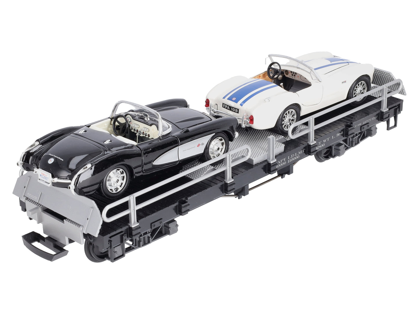 LGB 40596 G Scale US Flatcar w/ 2 Autos