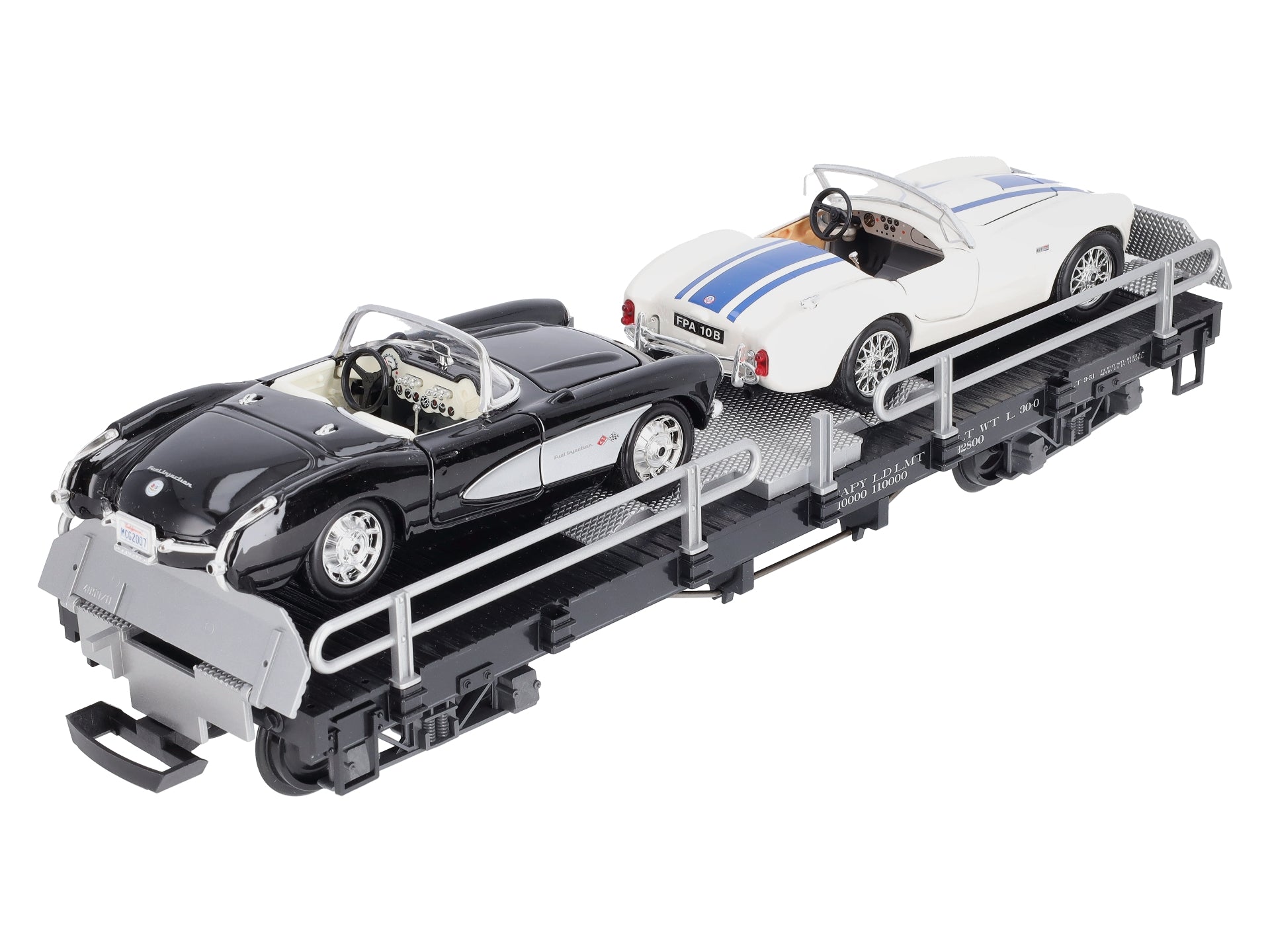 LGB 40596 G Scale US Flatcar w/ 2 Autos