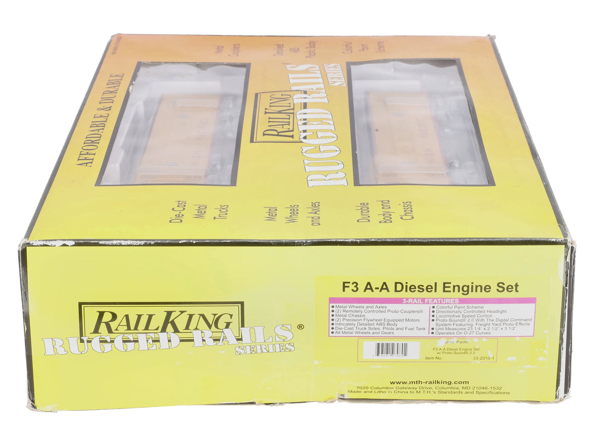 MTH 33-2010-1 O Gauge Rugged Rails F-3 A Diesel Engine w/PS2 LN/Box