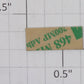 Lionel 815-1 "815" Brass Sticker Nameplate with Adhesive