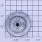 Lionel 18427-115 Tie-Jector Geared Grooved Wheel with Black Spokes