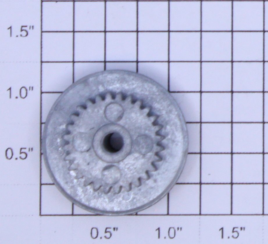 Lionel 18427-115 Tie-Jector Geared Grooved Wheel with Black Spokes