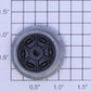 Lionel 18427-115 Tie-Jector Geared Grooved Wheel with Black Spokes