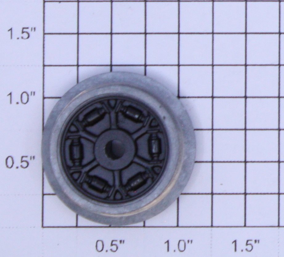 Lionel 18427-115 Tie-Jector Geared Grooved Wheel with Black Spokes