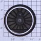 Lionel 18063-617 Plain Flanged Drive Wheel with Whitewall