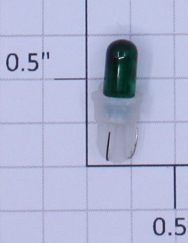 Lionel 8352-511 Transparent Green Light Bulb with Plastic Base
