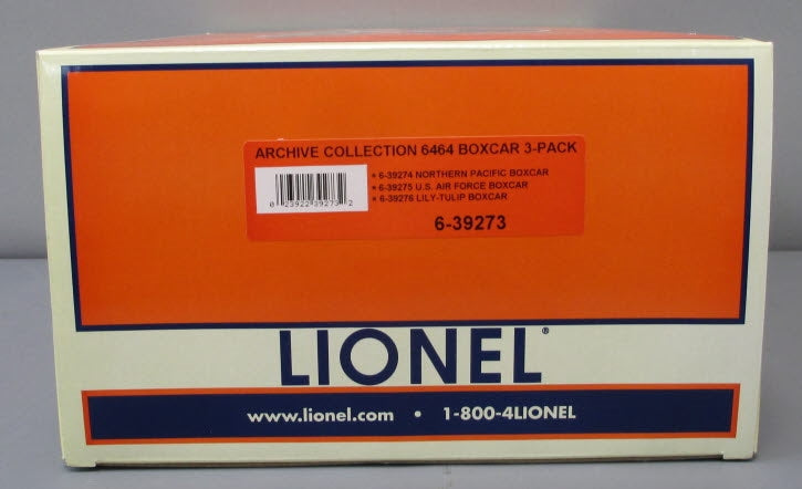 Lionel 6-39273 O Archive Collection #6464 Boxcars (Set of 3) LN/Box