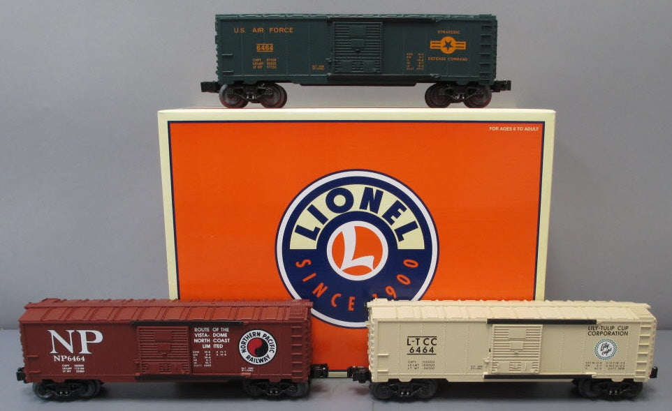 Lionel 6-39273 O Archive Collection #6464 Boxcars (Set of 3) LN/Box