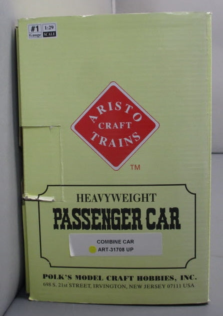 Aristo-Craft 31708 G Union Pacific Heavyweight Combine Car (Metal Wheels)