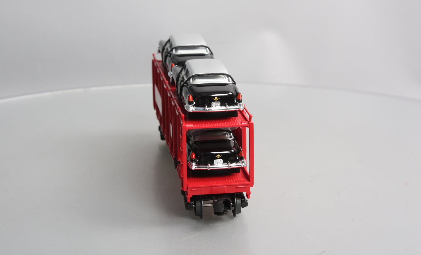 MTH 30-7659 O Gauge T.T.O.S. 1999 Auto Carrier w/ERTL 1952 Cadillac's #11070 NIB