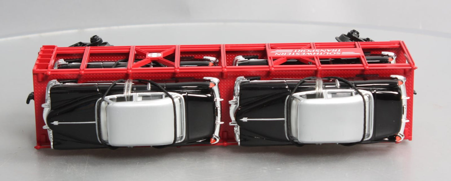 MTH 30-7659 O Gauge T.T.O.S. 1999 Auto Carrier w/ERTL 1952 Cadillac's #11070 NIB