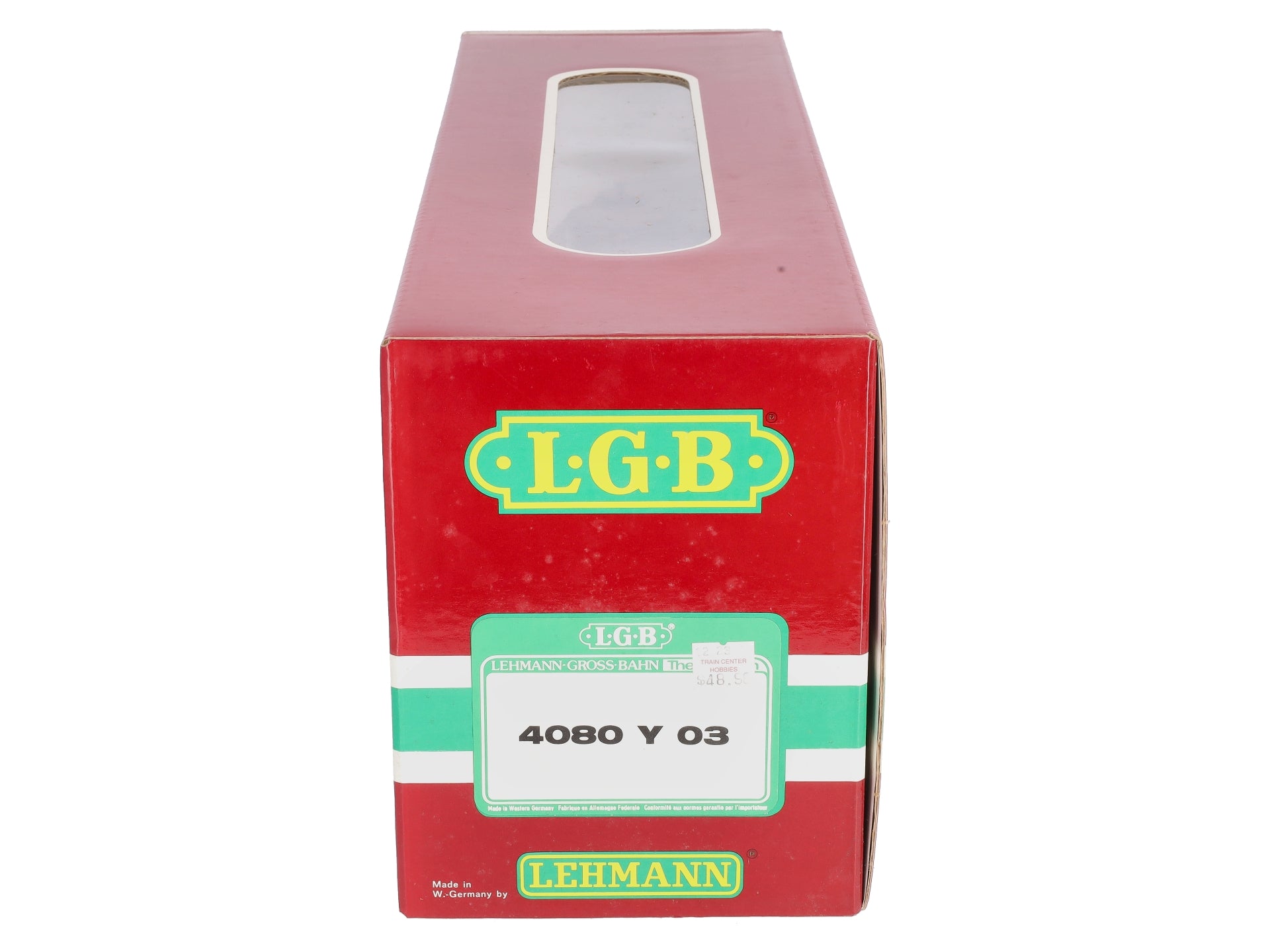 LGB 4080-Y03 RGS Single Dome Long Tank Car w/Plastic Wheels LN/Box