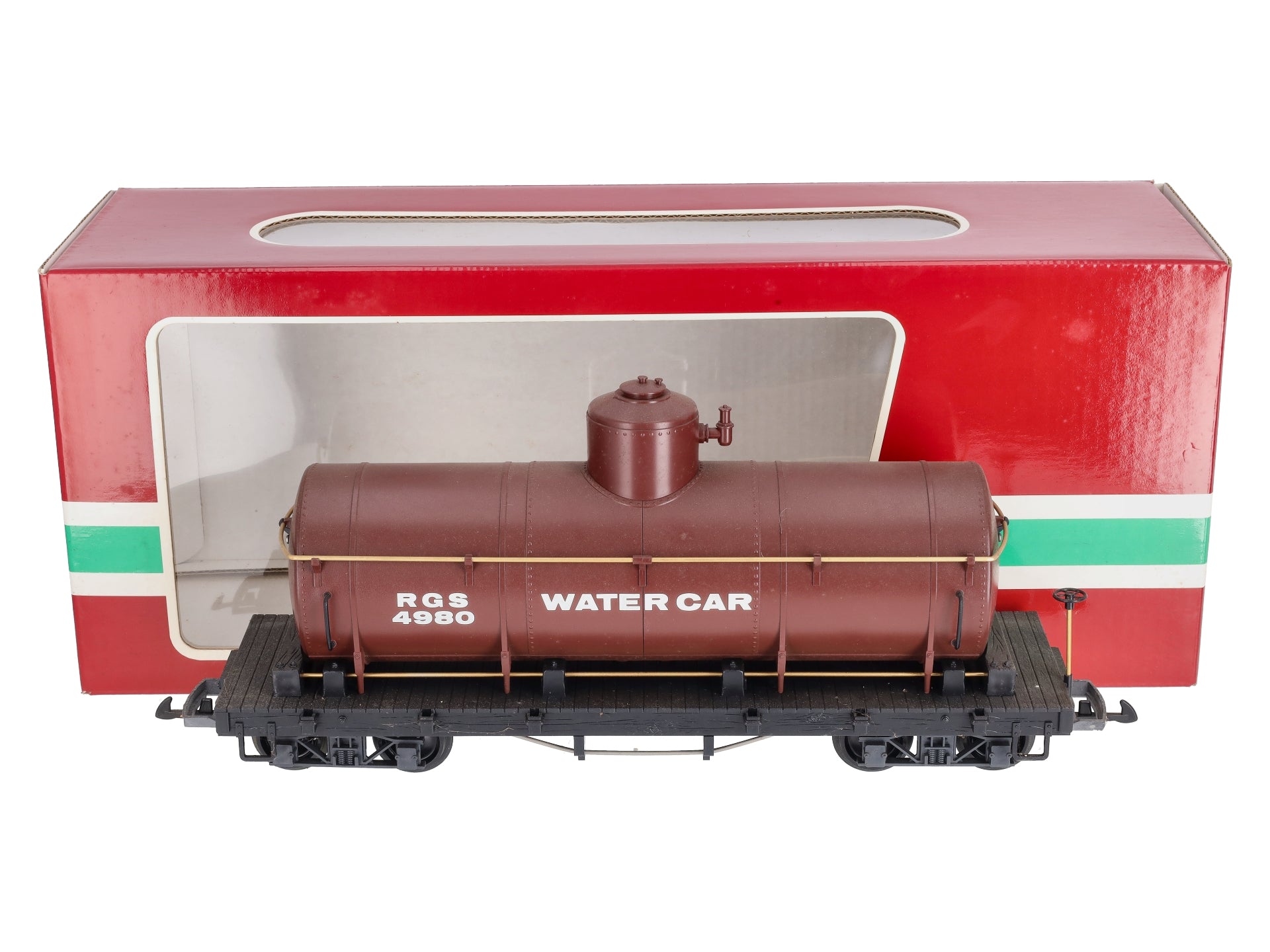 LGB 4080-Y03 RGS Single Dome Long Tank Car w/Plastic Wheels LN/Box