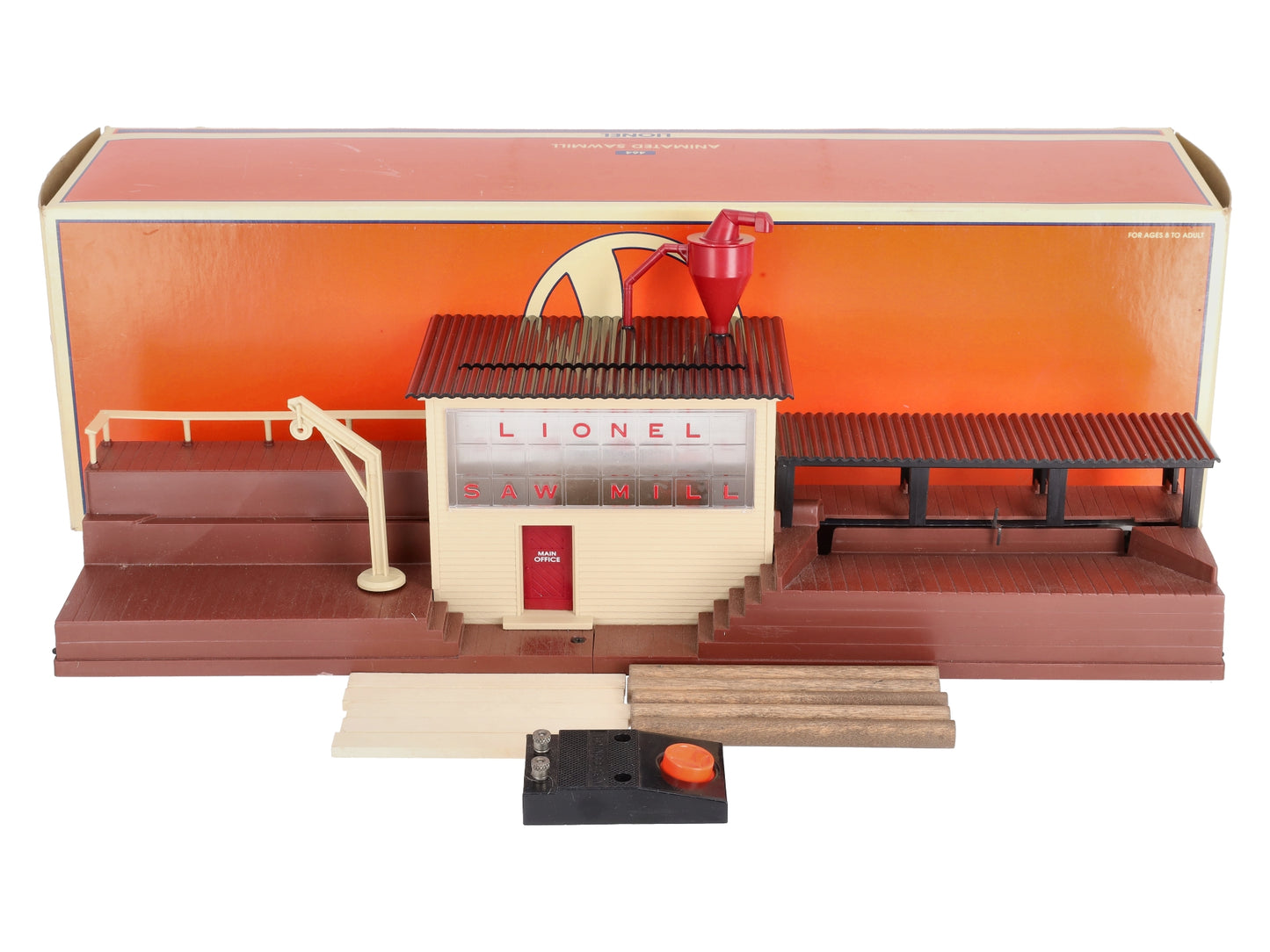 Lionel 6-12873 O Operating Sawmill with Brown Base LN/Box