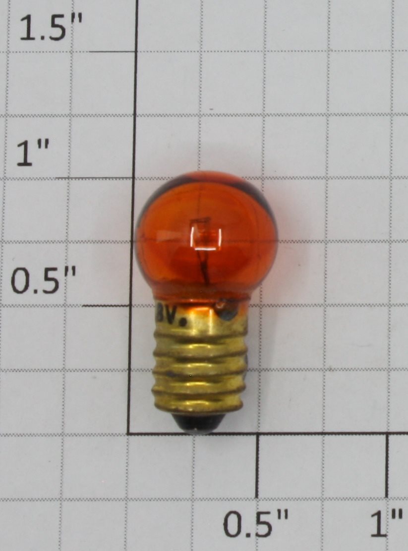 Lionel 432A 18 Volt Screw Base Amber Large Globe Light Bulb