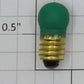 Lionel 1447G 18 Volt Screw Base Translucent Green Small Globe Light Bulb