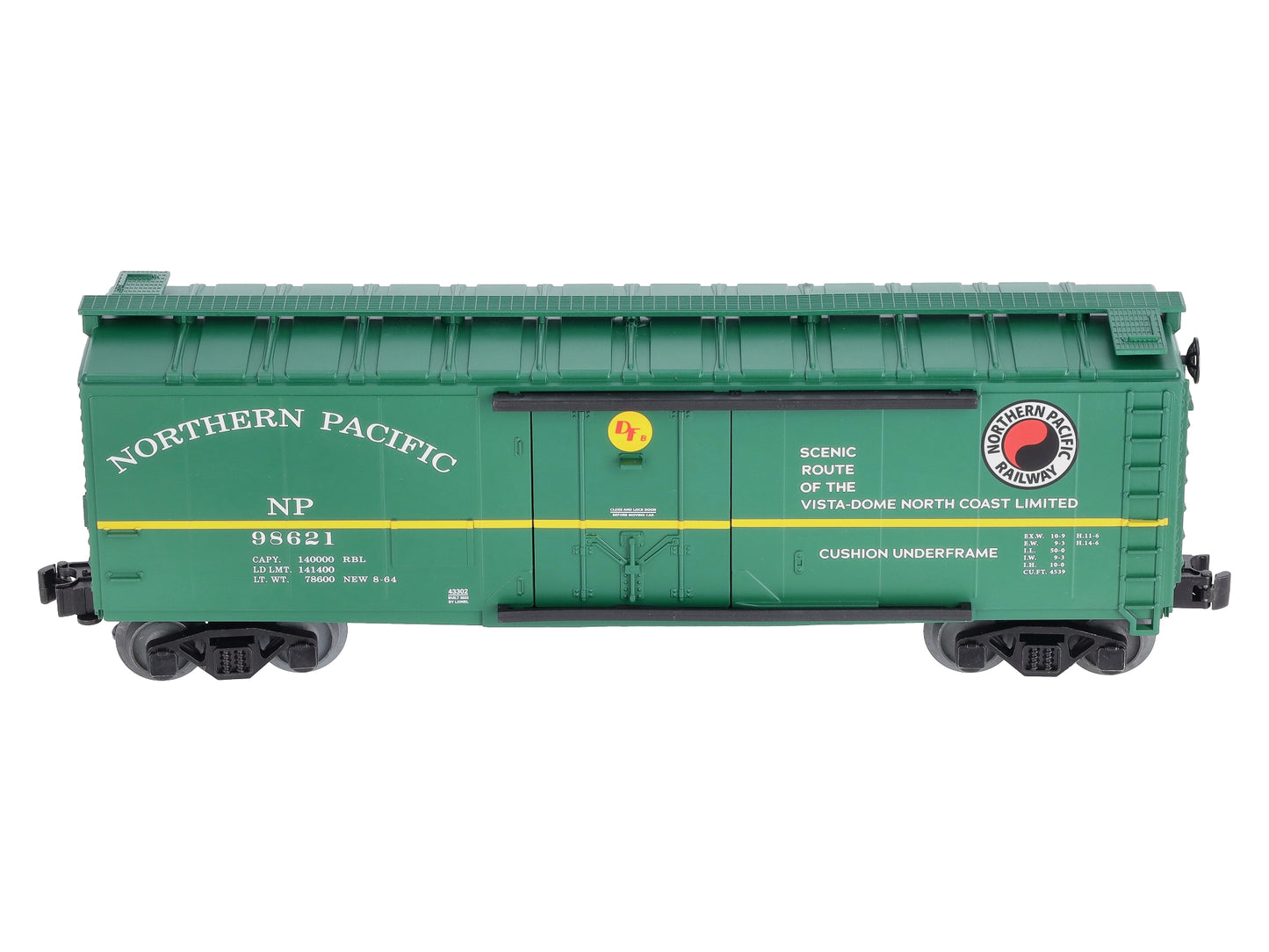 Lionel 2243302 O Northern Pacific RBL Reefer Car #98621