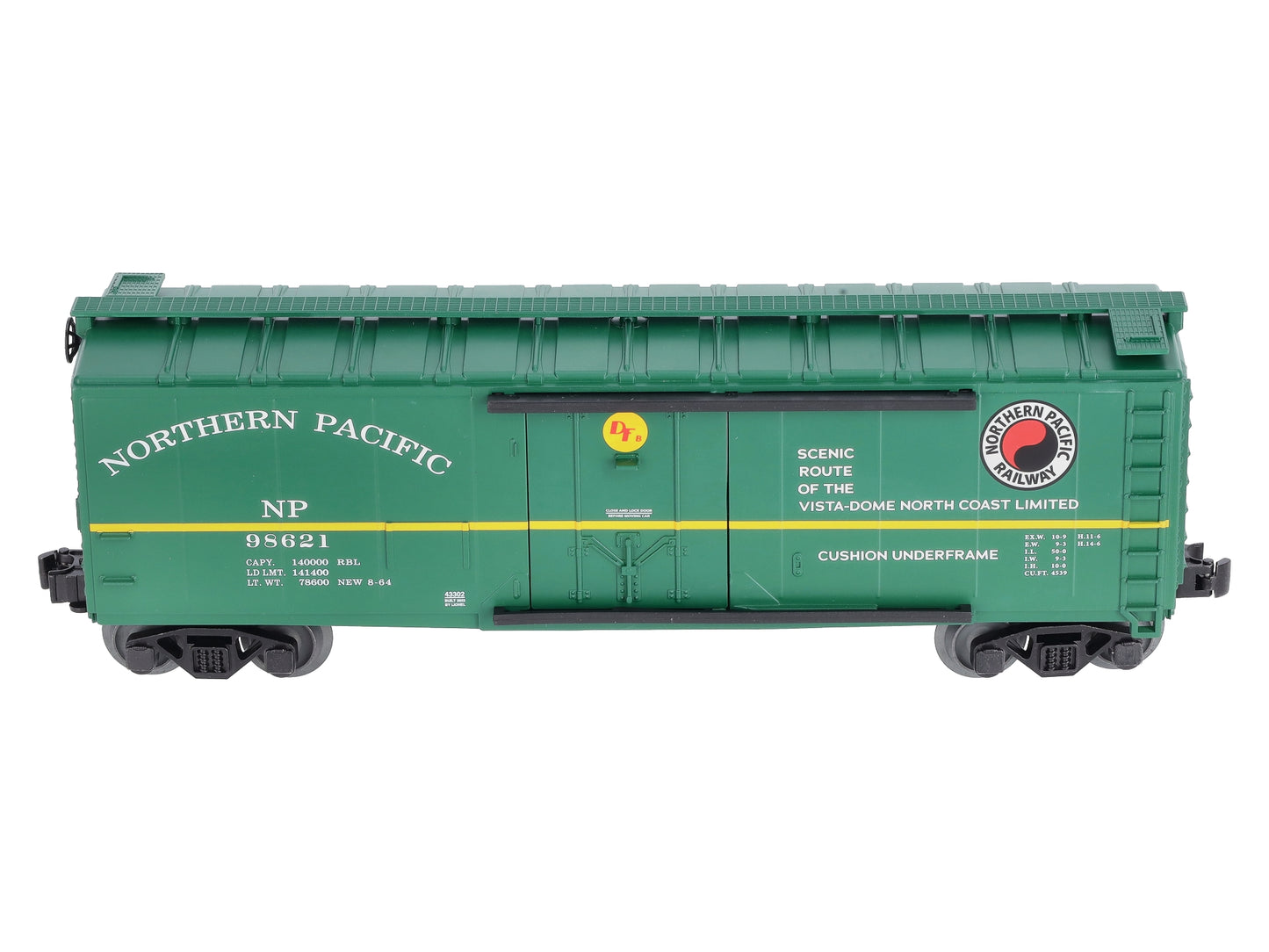 Lionel 2243302 O Northern Pacific RBL Reefer Car #98621