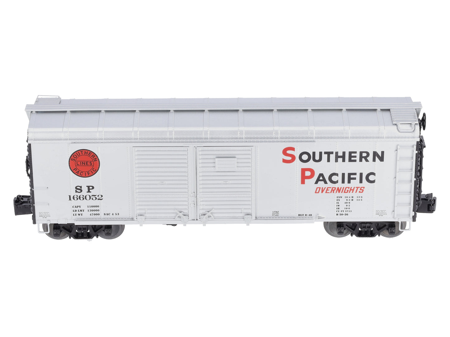 Lionel 6-17767 O Gauge SP Round-Roof Boxcar #166052