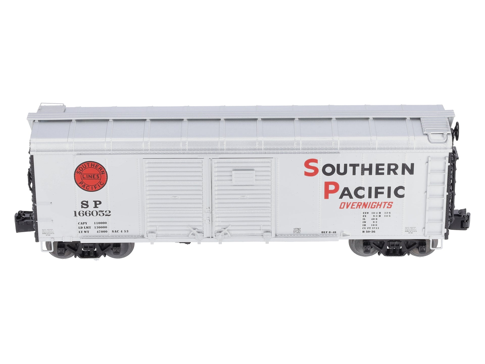 Lionel 6-17767 O Gauge SP Round-Roof Boxcar #166052