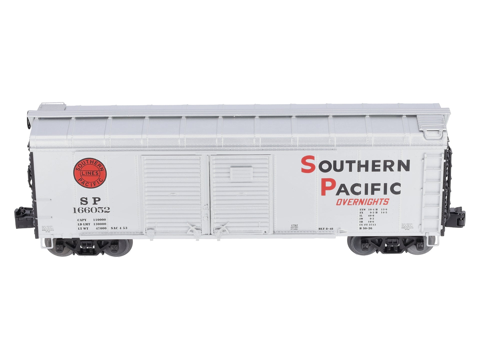 Lionel 6-17767 O Gauge SP Round-Roof Boxcar #166052