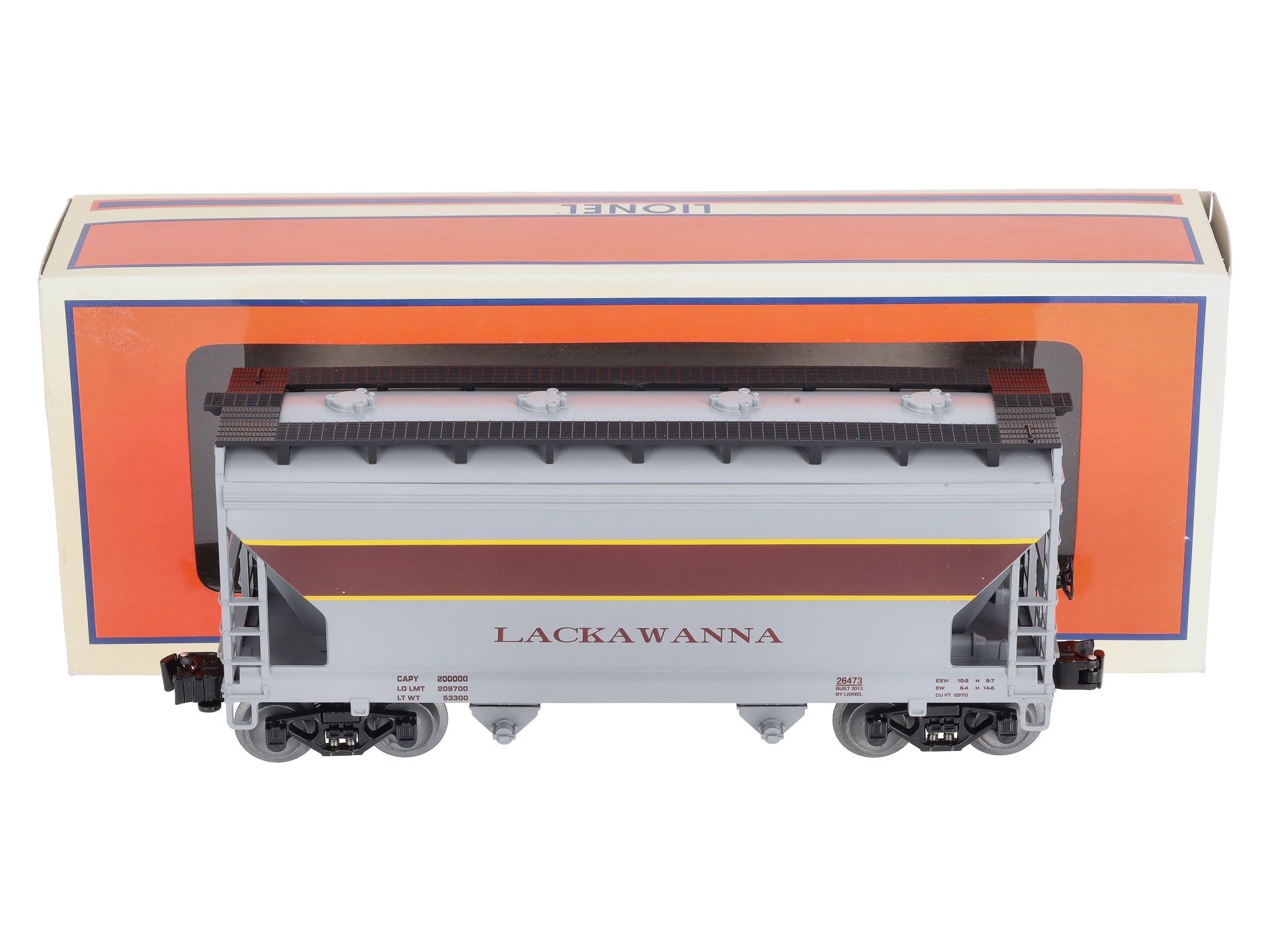Lionel 6-26473 O Gauge Lackawanna NS Heritage ACF 2-Bay Covered Hopper