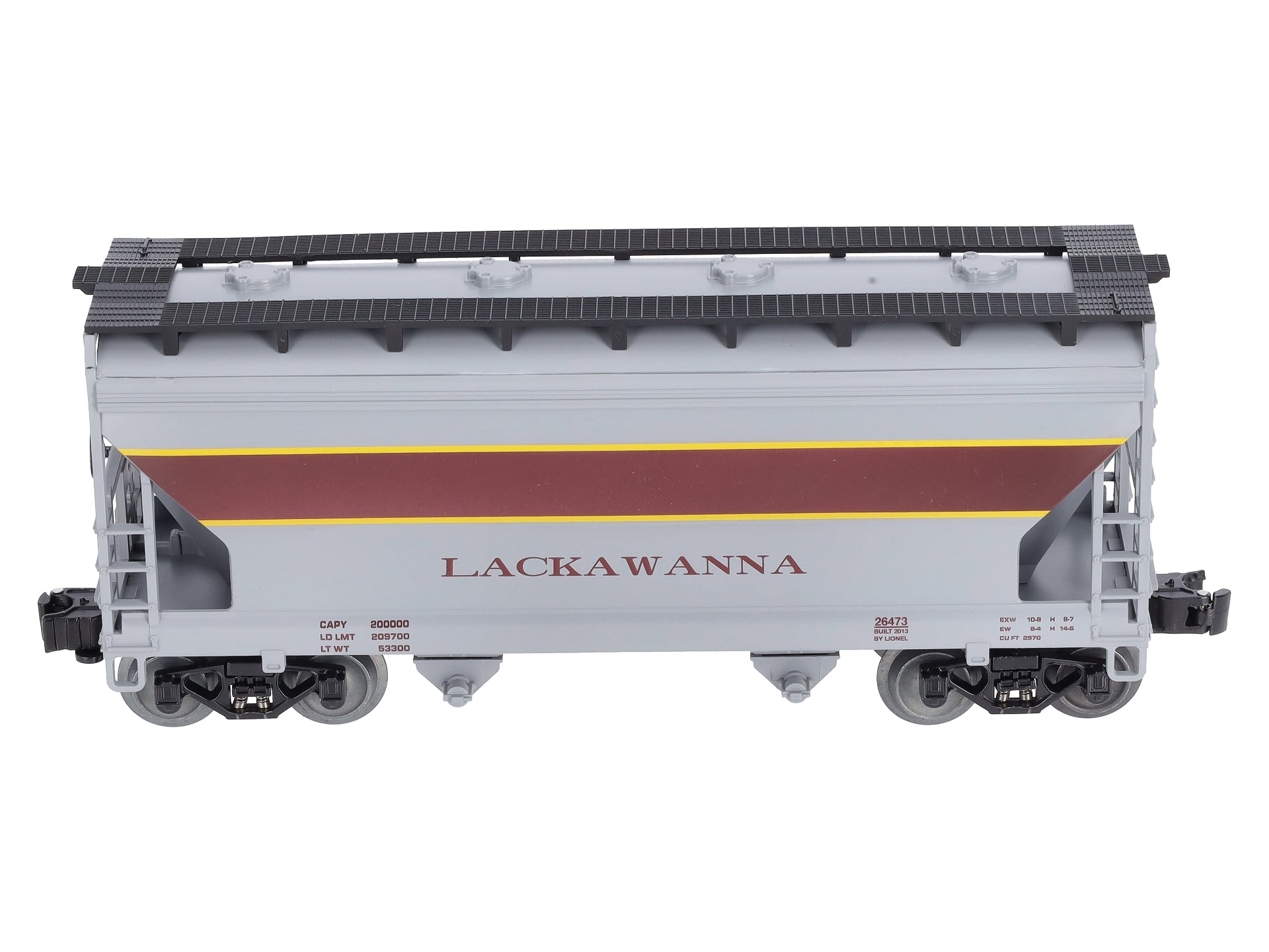 Lionel 6-26473 O Gauge Lackawanna NS Heritage ACF 2-Bay Covered Hopper