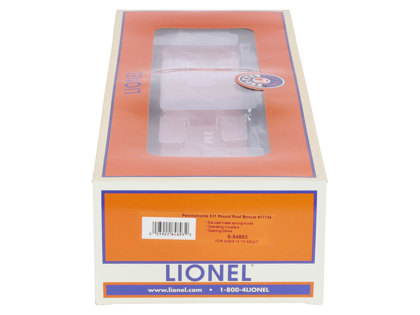 Lionel 6-84893 O Pennsylvania X31 Round Roof Boxcar #77734