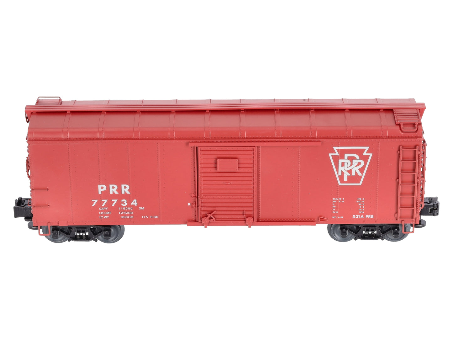 Lionel 6-84893 O Pennsylvania X31 Round Roof Boxcar #77734