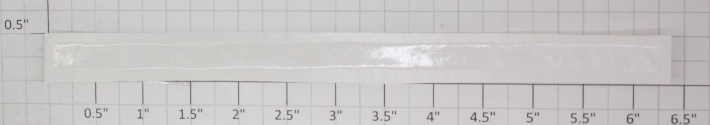 Lionel 2046-WSD Large "Pennsylvania" White Lettering Water Soluble Decal