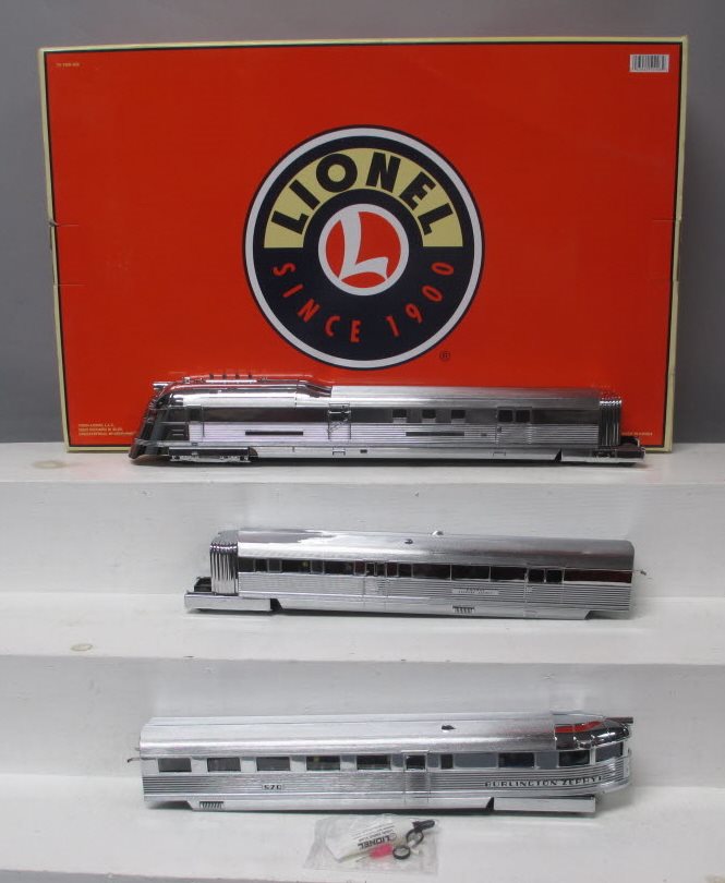 Lionel 6-51008 O Gauge Burlington Pioneer Zephyr Passenger Set with TMCC LN/Box