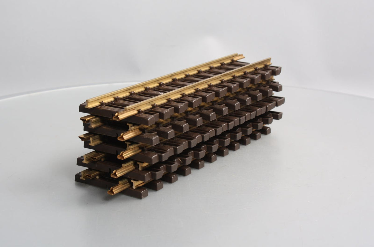 LGB 10000 G Gauge 12 Inch Brass Rail Straight Track Sections (9) EX/Box